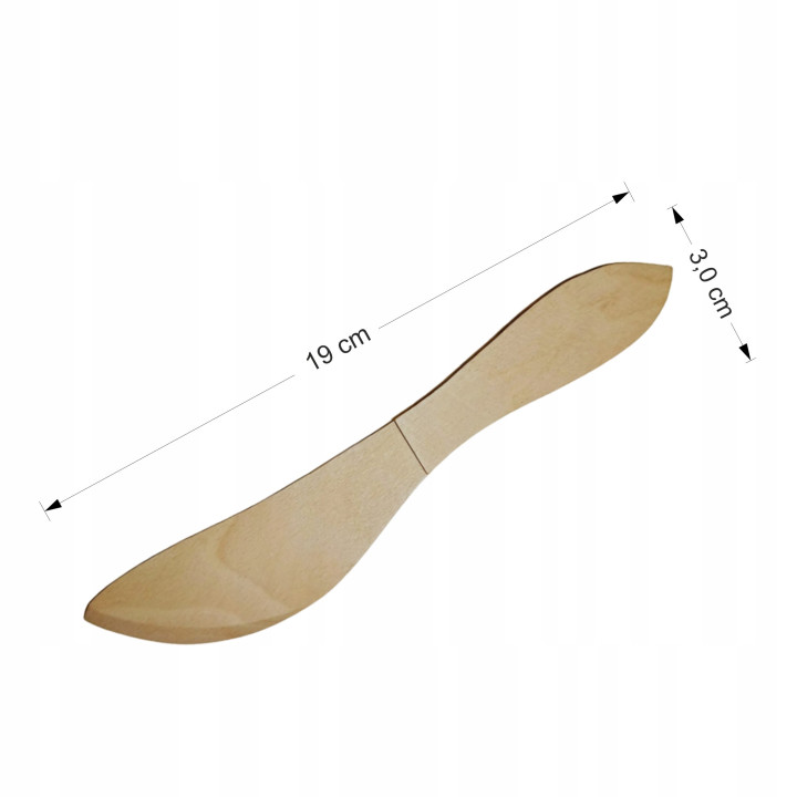 WOODEN BUTTER KNIFE WITH HANDLE WITH COVERS