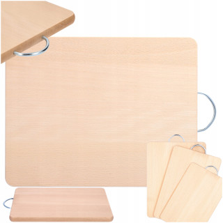 Mwood Wooden Board With Metal Handle Medium 30x20 Cm For Cutting