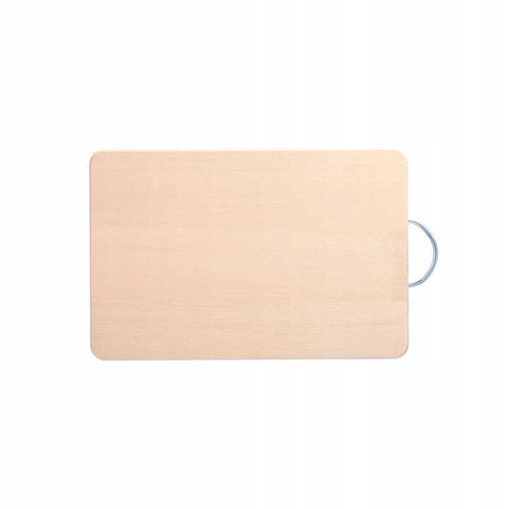 Mwood Wooden Board With Metal Handle Medium 30x20 Cm For Cutting