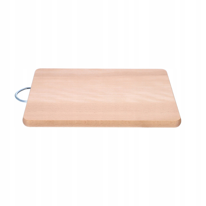 Mwood Wooden Board With Metal Handle Medium 30x20 Cm For Cutting