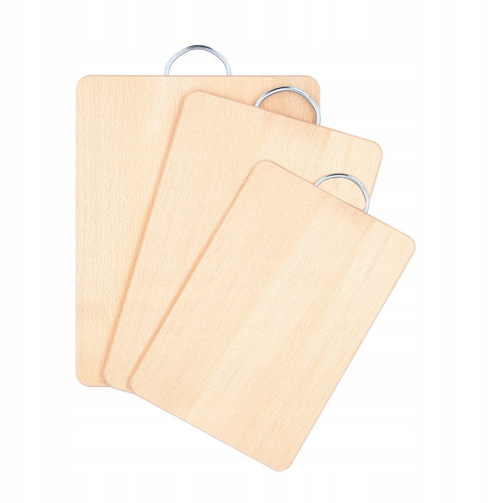 Mwood Wooden Board With Metal Handle Medium 30x20 Cm For Cutting