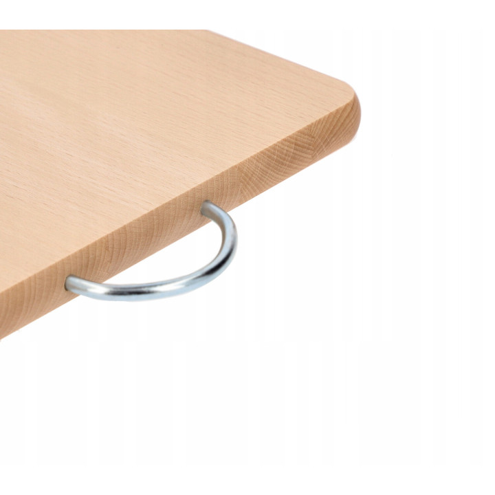 Mwood Wooden Board With Metal Handle Large 31x24 Cm For Cutting