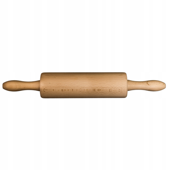 Mwood Wooden Rolling Pin 38 Cm Durable Light Comfortable Beech Wood