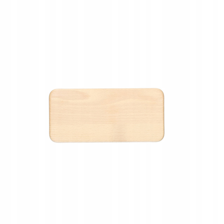 Wooden Tray Rectangular For Snacks Cakes Coffee Tea Beech 25x12 cm